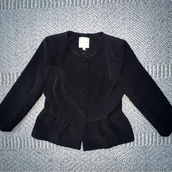 ModCloth Black Ruffle Blazer - Sz S - Picture 8 of 16